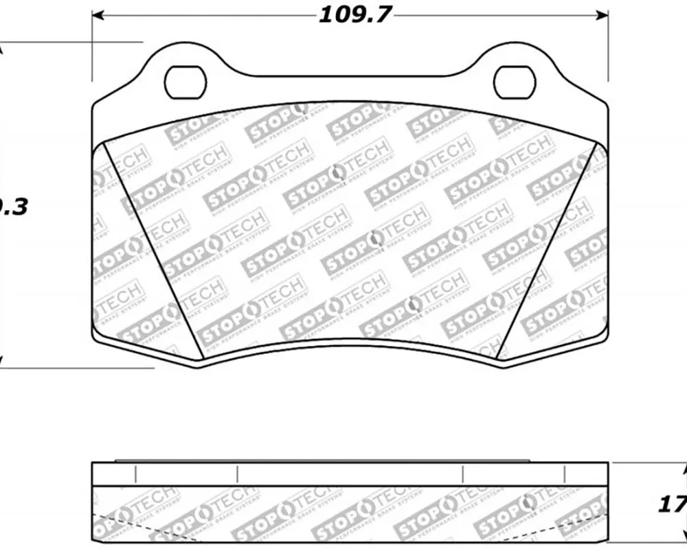 StopTech Street Brake Pads with Shims/Hardware - 308.05920