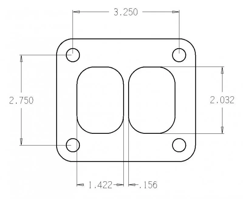 Cometic Gaskets .010" Stainless Steel Turbo Flange Gasket, Super T - C4513