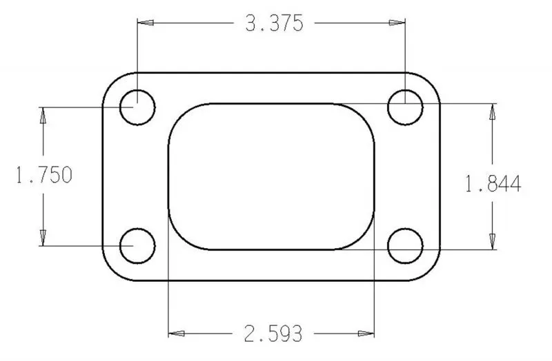 Cometic Gaskets .010" Stainless Steel Turbo Flange Gasket, T3 - C4514