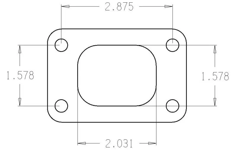 Cometic Gaskets .010" Stainless Steel Turbo Flange Gasket, T25 - C4515