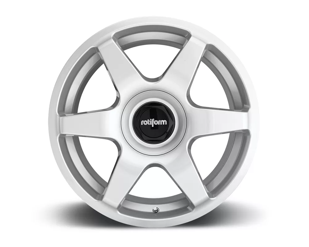 Rotiform SIX Gloss Silver Cast Monoblock Wheel 18x8.5 5x100 | 5x112 45mm - R114188514+45