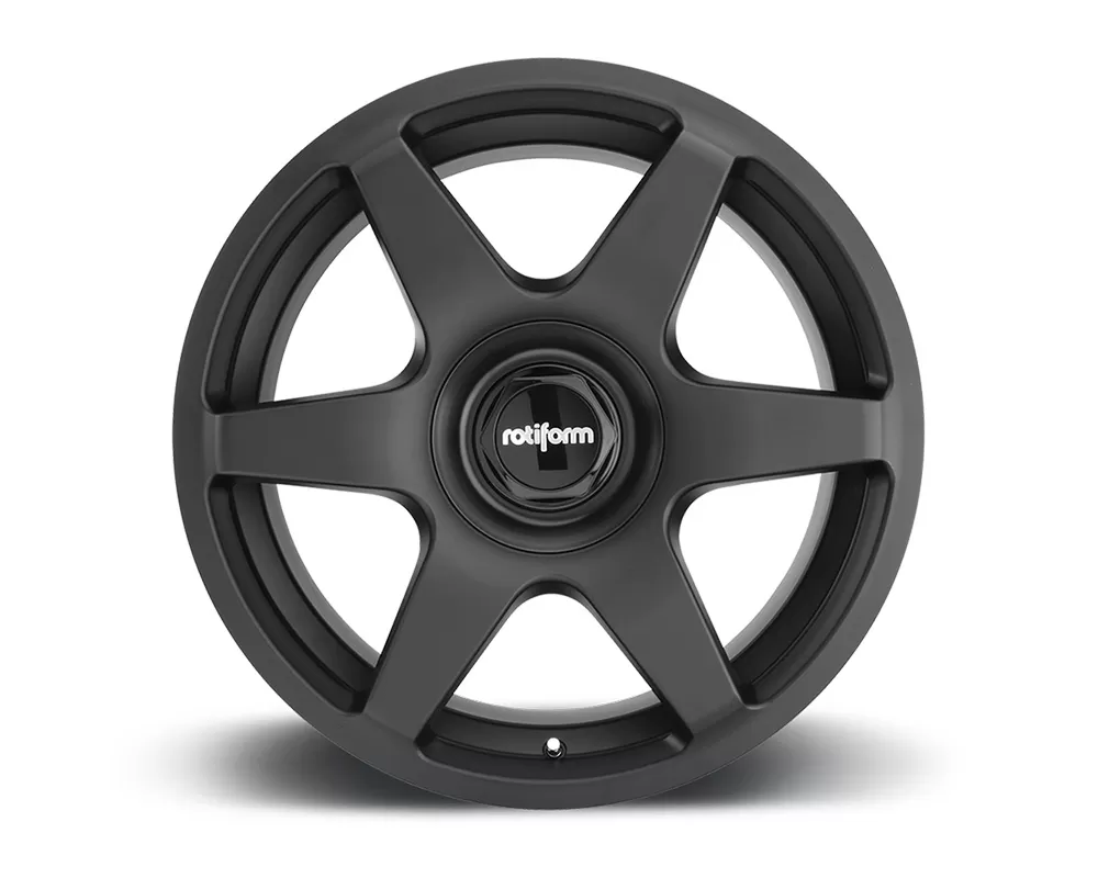 Rotiform SIX Matte Black Cast Monoblock Wheel 19x8.5 5x100 | 5x112 35mm - R113198514+35