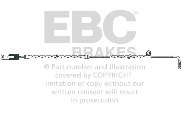 EBC Brakes Wear Leads Front Disc Brake Pad Wear Sensor FMSI D682 BMW Z8 Front 2000-2003 - EFA111