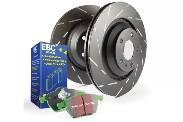 EBC Brakes S2KR Kit Number Rear Disc Brake Pad and Rotor Kit DP21829+USR7518 Rear - S2KR1846