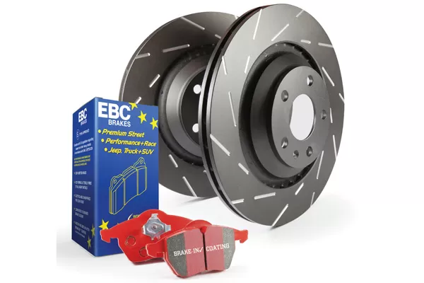 EBC Brakes S4KR Kit Number Rear Disc Brake Pad and Rotor Kit DP31666C+USR7121 Rear - S4KR1135