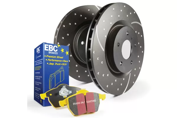 EBC Brakes S5KF Kit Number Front Disc Brake Pad and Rotor Kit DP41644R+GD7122 Front - S5KF1336
