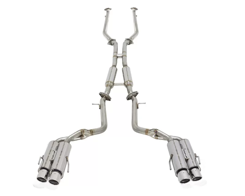 APEXi N1-X EVO Extreme Resonated Stainless Steel Catback Exhaust with Polished Tips Lexus RC-F 5.0L V8 15-16 - 164KT201-SS