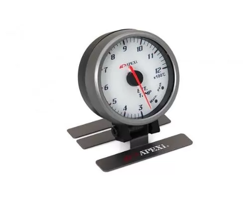 APEXi White Display / Silver Ring EL II System Exhaust Gas Temperature (EGT) Gauge - 403-A061
