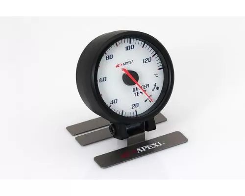 APEXi White Display / Black Ring EL II System Water Temperature Gauge - 403-A959