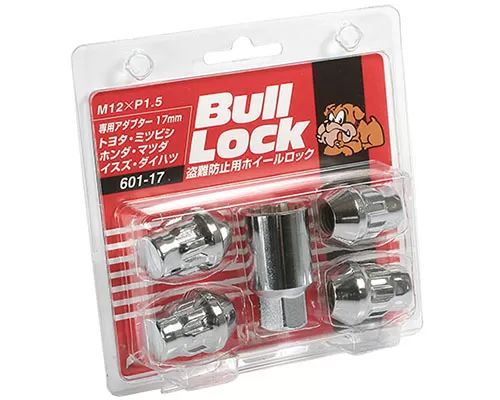 Project Kics Bull Locks Chrome M12x1.5 Closed End Type Wheel Locks - 601-17