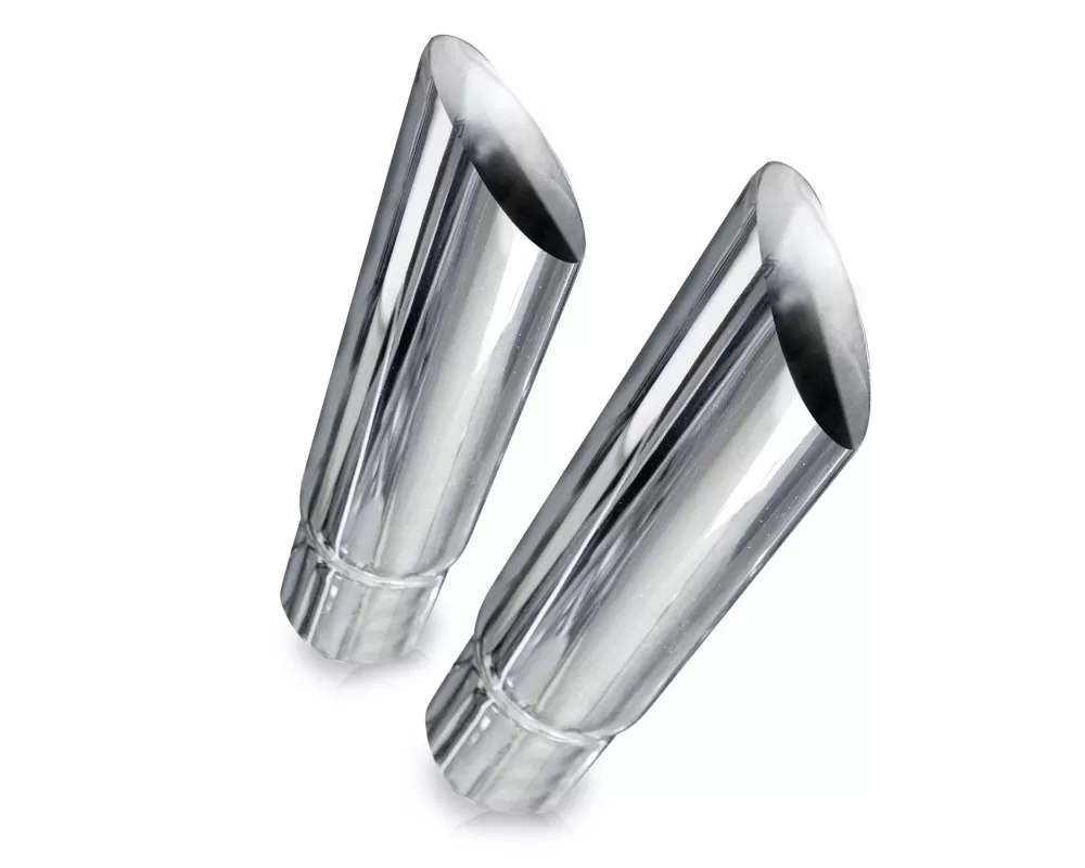 Stainless Works Angle Cut Resonator Tips 2in ID Inlet 3in Body - 770200