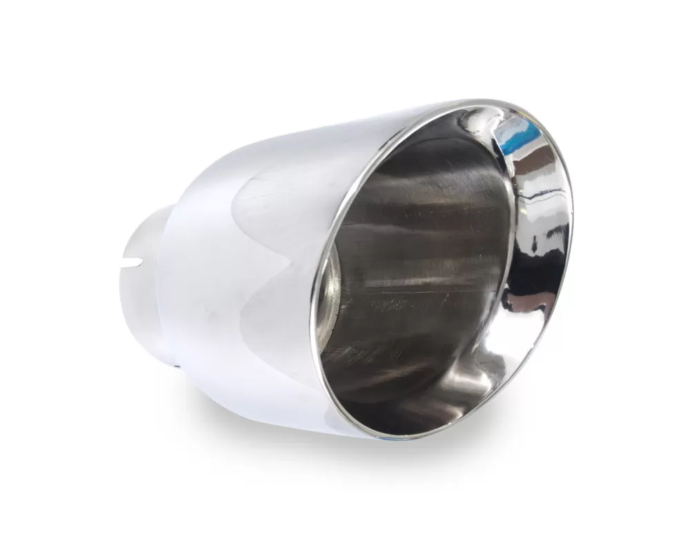 Stainless Works Conical Double Wall Slash Cut Exhaust Tip - 5in Body 3in Inlet - 789300