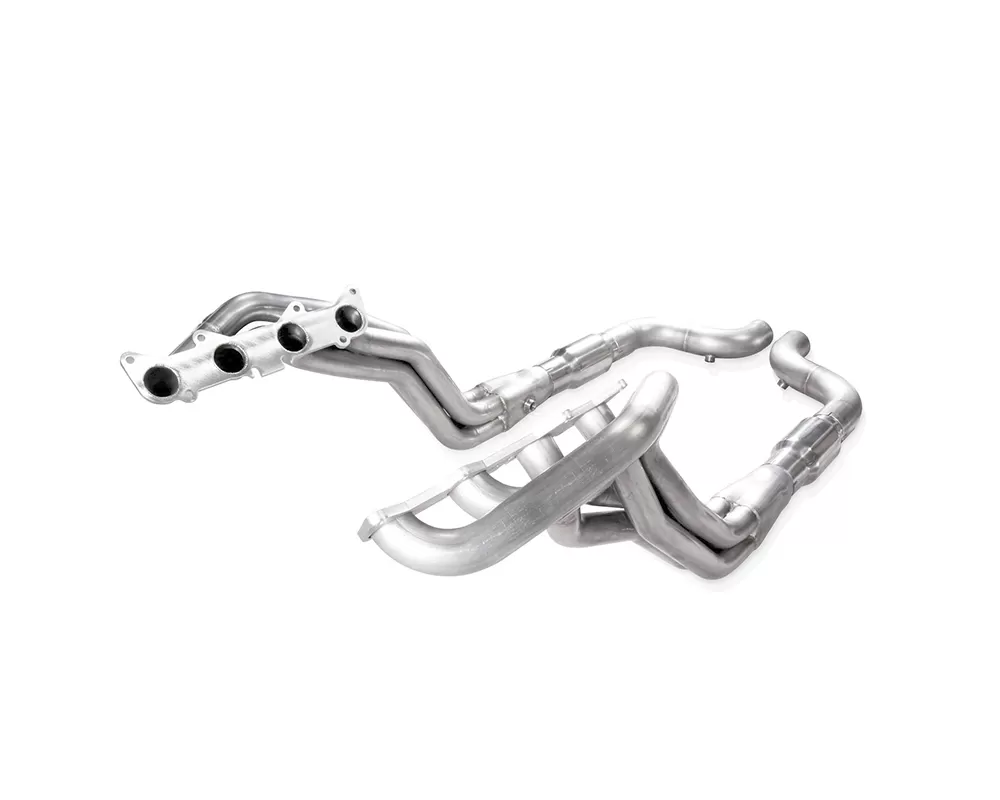 Stainless Works Power Headers w/ 1-7/8" Primary Tubes, Off-Road Lead Pipes & High Flow Cat Ford Mustang GT 2015-2022 - SM15H3CAT