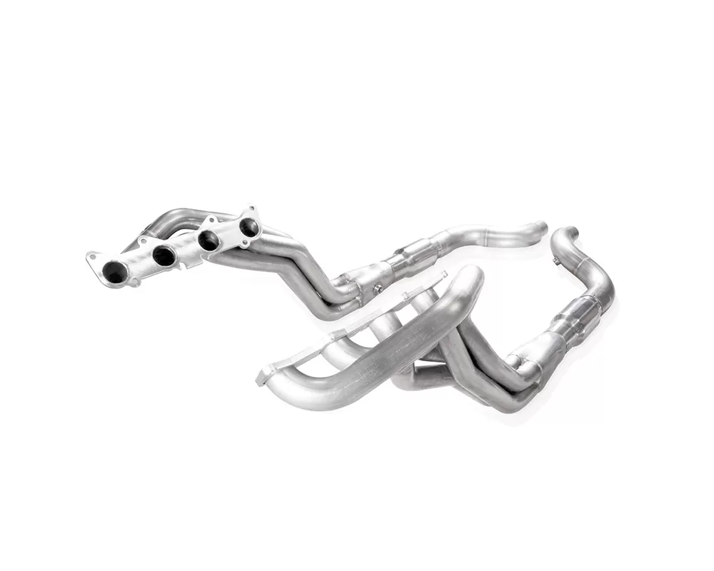 Stainless Works Headers w/ 1-7/8" Primary Tubes, Off-Road Lead Pipes & High Flow Cat (Factory Exhaust) Ford Mustang GT 2015-2022 - SM15HCAT