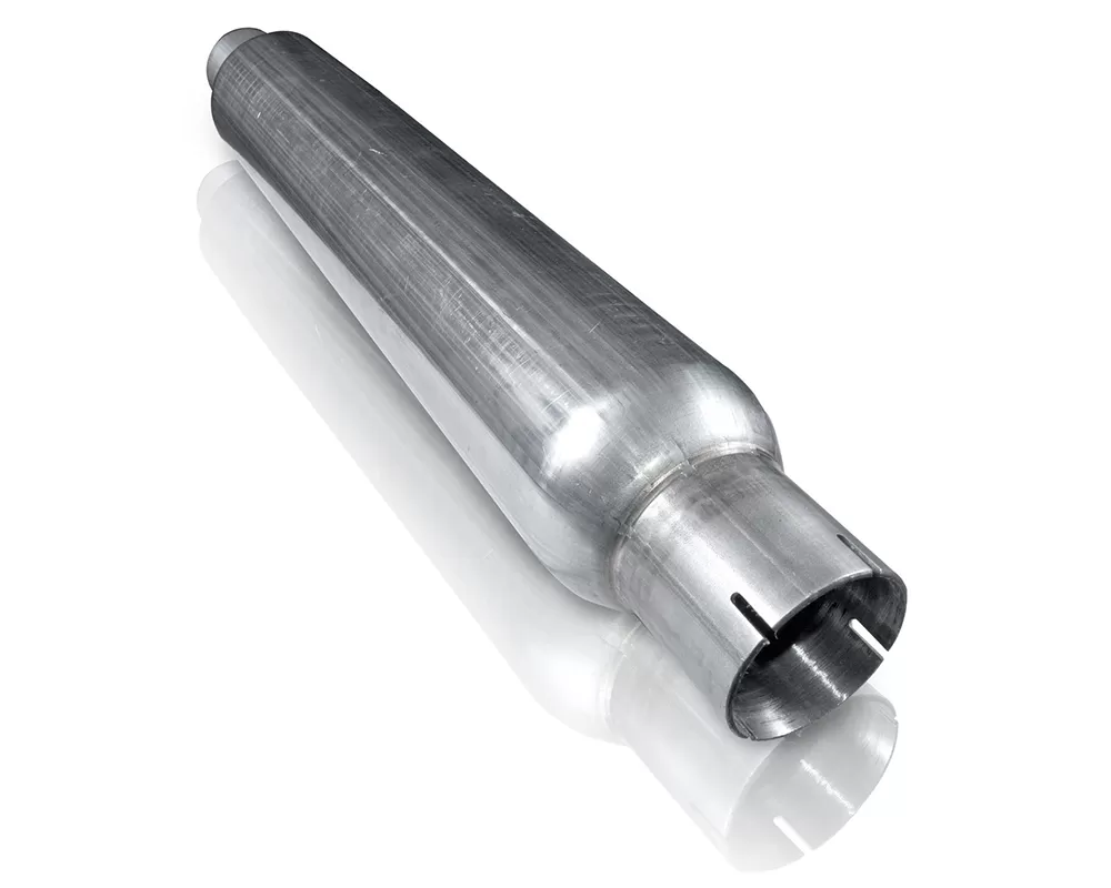 Stainless Works 2.25in SMOOTH TUBE MUFFLER (MILL FINISH) - ST222422