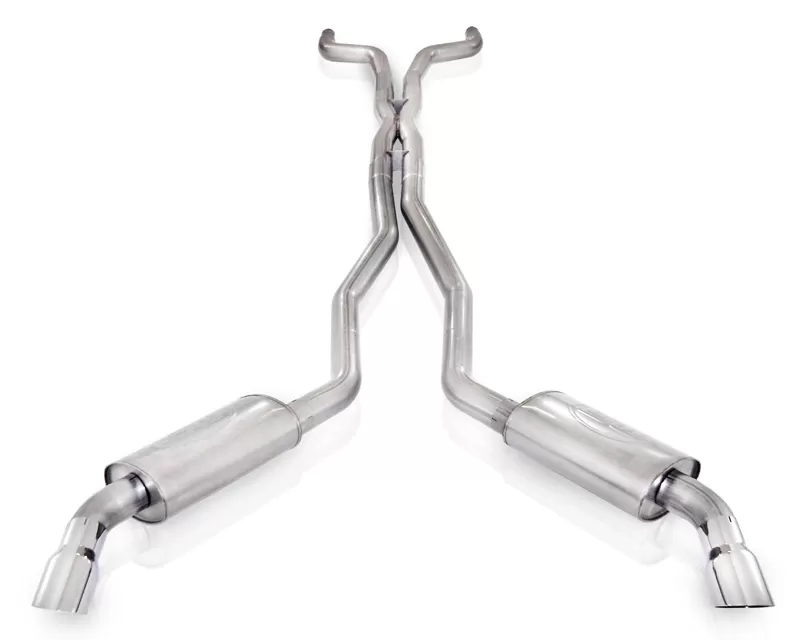 Stainless Works 3in Turbo Chambered Exhaust with X-Pipe & Slash Tips Chevrolet Camaro 2010-2015 - CA10CBC