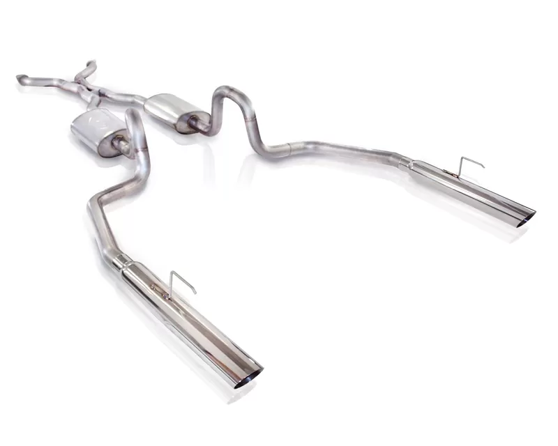 Stainless Works 2.5in Catback S-Tube Exhaust Slash Tips Ford Crown Victoria 4.6L 3V 03-04 - CRVIC03CBLMF