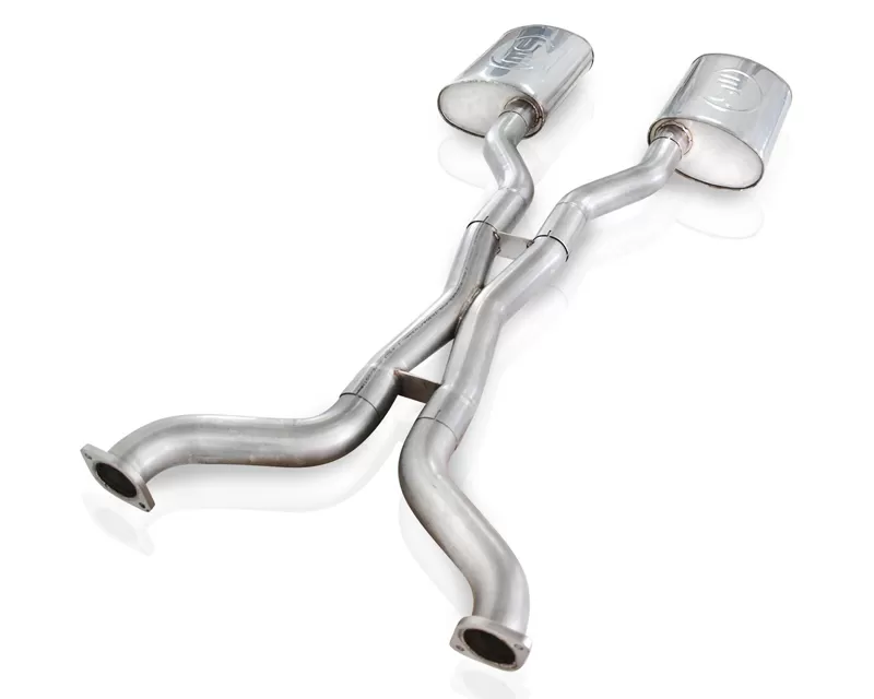 Stainless Works 2.5in Catback Chambered Exhaust Uses OEM Tips Ford Crown Victoria 4.6L 3V 03-11 - CRVIC03CBNT