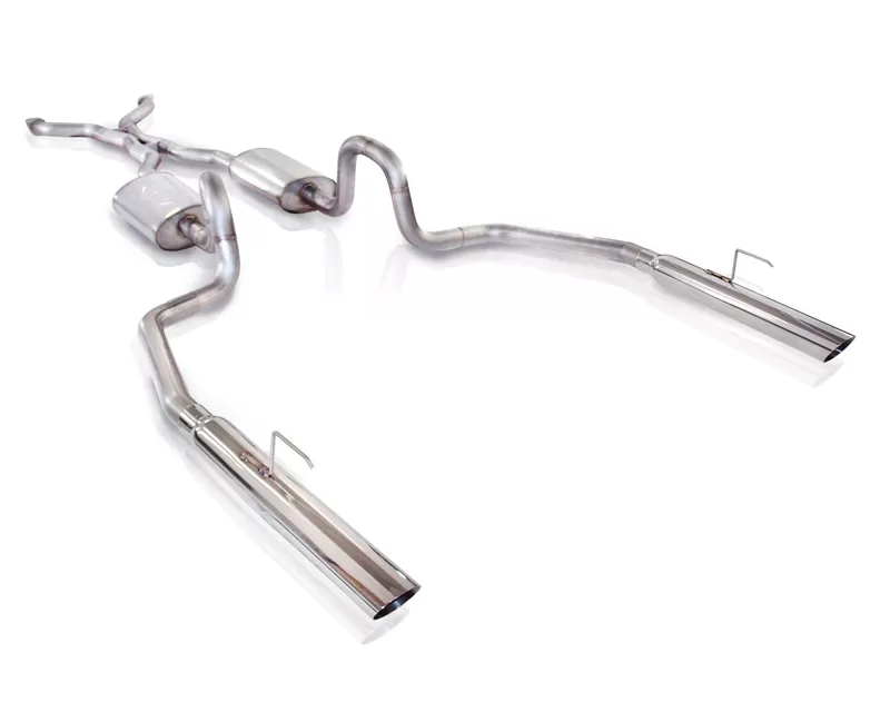 Stainless Works 2.5in Catback Chambered Exhaust Slash Tips Ford Crown Victoria 4.6L 2V 98-02 - CRVIC98CB