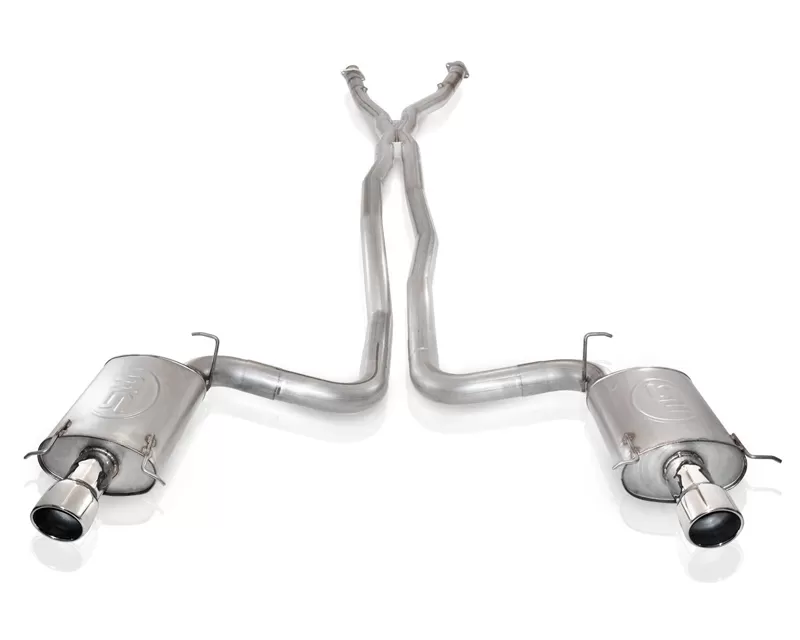 Stainless Works Exhaust with X-Pipe & Cats for OEM Headers Cadillac CTS-V 04-07 - CTSVEX
