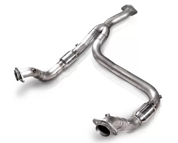 Stainless Works 3in Downpipe with Y-Pipe & High Flow Cat Ford F-150 3.5L Ecoboost 11-14 - FTECODPCAT