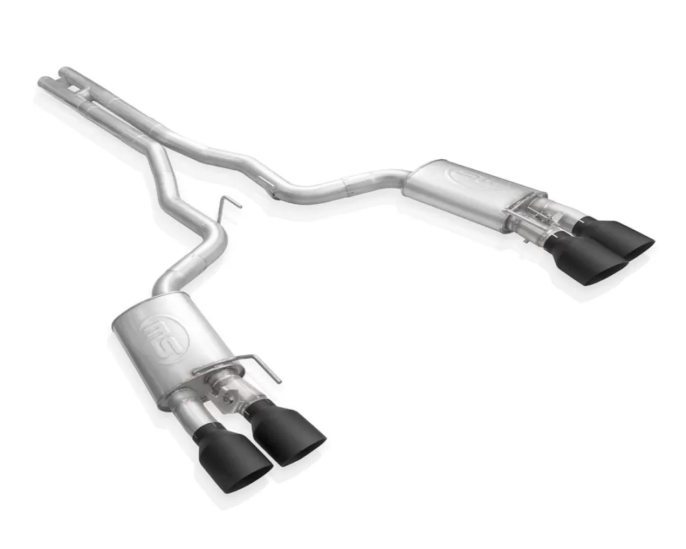 Stainless Works Redline Catback H-Pipe Exhaust Factory Connect Black Tips Ford Mustang Shelby GT500 2020-2022 - GT500CBHFCRB
