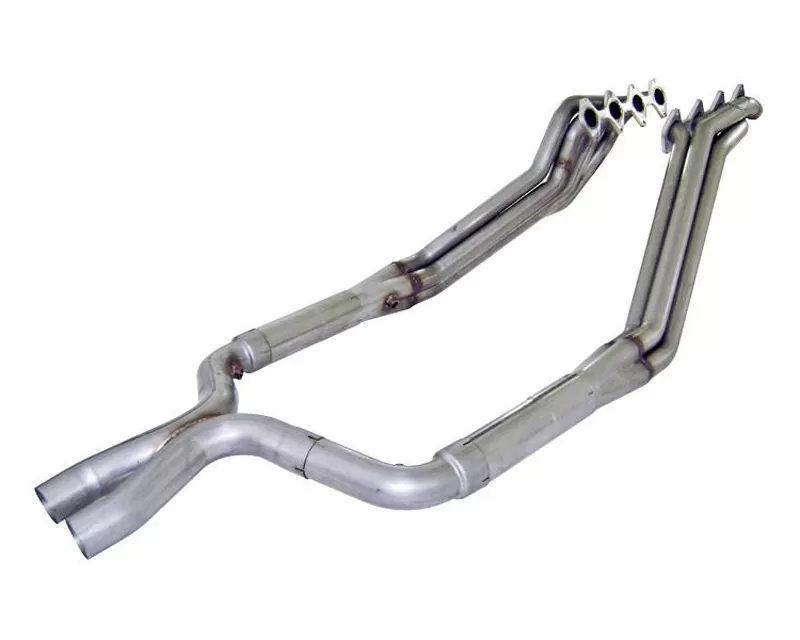 Stainless Works 1.75in Primary | 2.5in Collector Headers with X-Pipe & Cats for OEM Exhaust Ford Mustang GT 4.6L 3V 05-10 - M05H175X