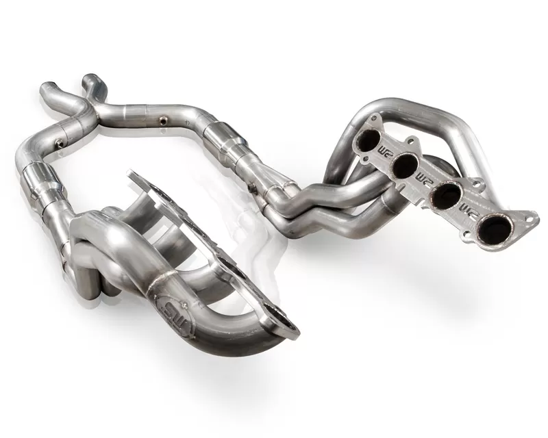Stainless Works 1.875in Primary | 3in Collector Headers with X-Pipe & Cats for OEM Exhaust Ford Mustang GT 5.0L 11-14 - M11HDRCATX