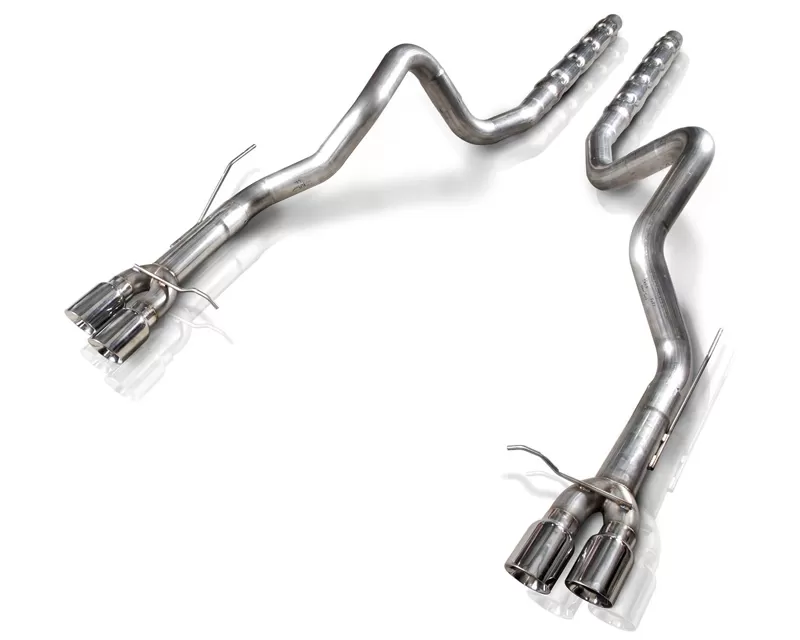 Stainless Works 3in Dual Catback Retro Exhaust with Resonator Ford Mustang Shelby GT500 5.8L 13-14 - M13GT