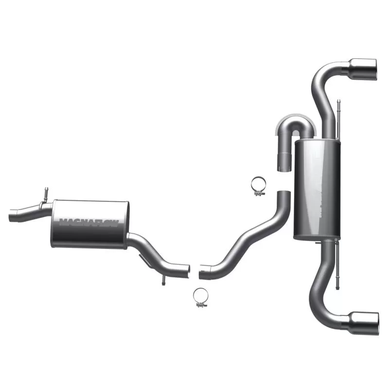 MagnaFlow Exhaust Products Touring Series Stainless Cat-Back System Audi TT MK2 Quattro 2008-2009 3.2L V6 - 16719