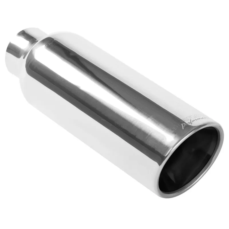 MagnaFlow Exhaust Products Single Exhaust Tip - 2.25in. Inlet/4in. Outlet - 35173