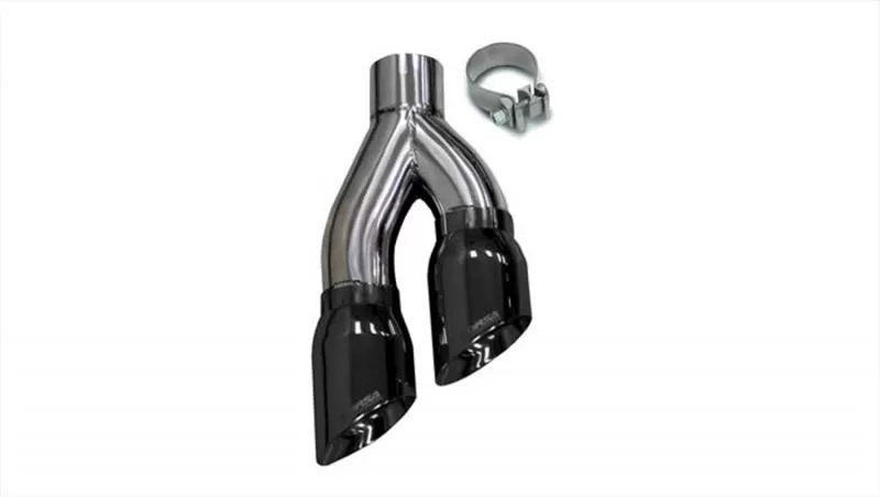 CORSA Performance Twin 4.0" Side Swept Black PVD Pro-Series Tip Kit (Clamp Included) - 14031BLK