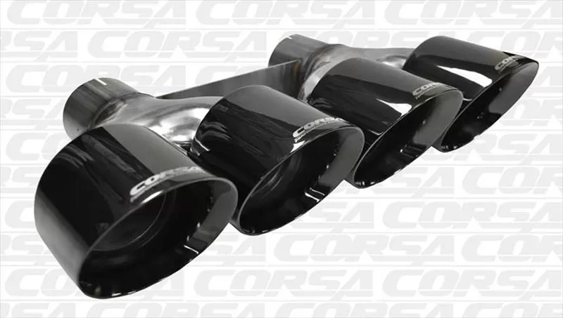 CORSA Performance Quad 4.5" Black PVD Pro-Series Tip Kit Chevrolet Corvette C7 2014-2019 - 14062BLK