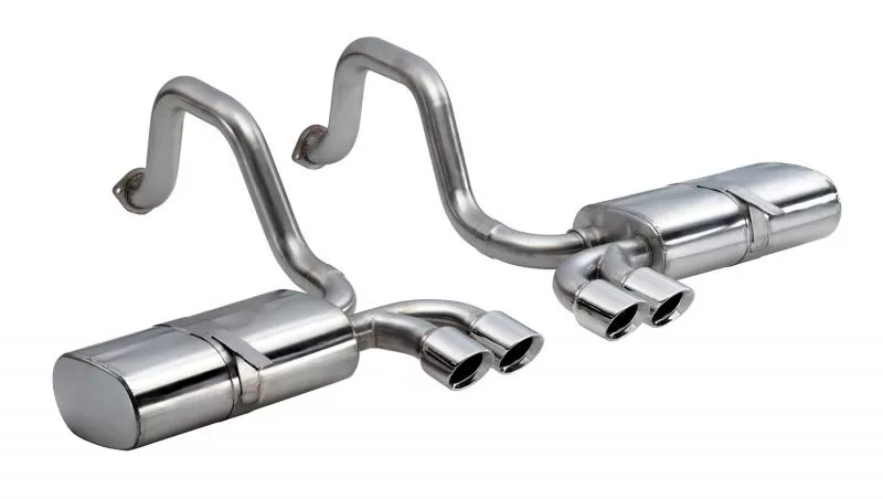 CORSA Performance 2.5" Axleback Exhaust Dual Rear Exit with Twin 3.5" Polished Pro-Series Tips Chevrolet Corvette C5 | C5 Z06 1997-2004 - 14111