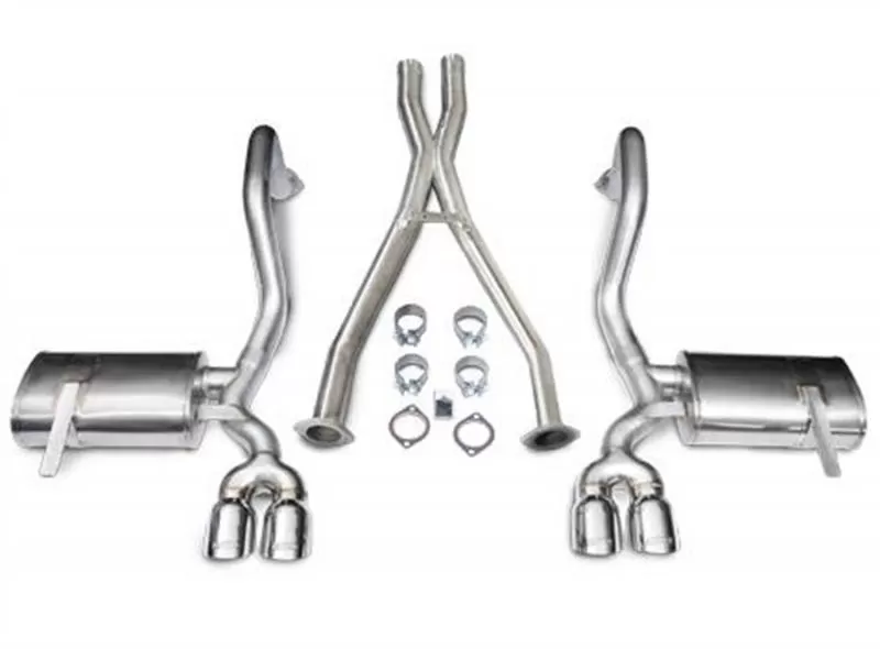 CORSA Performance 2.5" Catback Exhaust Dual Rear Exit with Twin 3.5" Polished Pro-Series Tips Chevrolet Corvette C5 | C5 Z06 1997-2004 - 14114