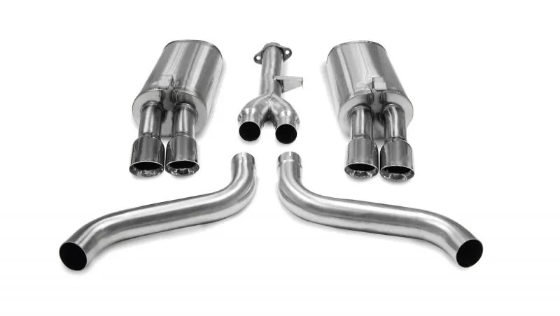 CORSA Performance 2.5" Catback Exhaust Dual Rear Exit with Twin 3.5" Polished Pro-Series Tips Chevrolet Corvette C4 1986-1991 - 14115