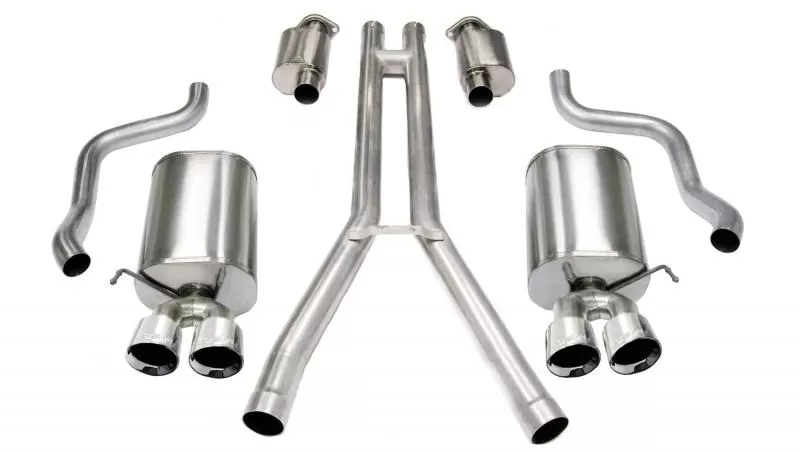 CORSA Performance 2.5" Catback Exhaust Dual Rear Exit with Twin 3.5" Polished Pro-Series Tips Cadillac XLR 2004-2008 - 14156