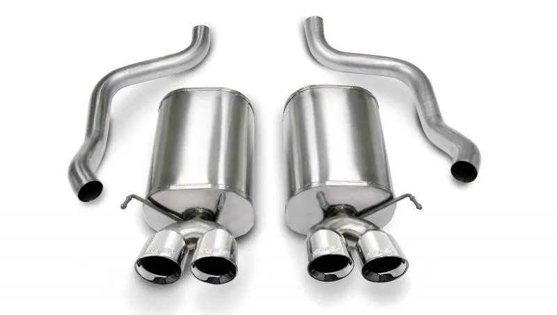 CORSA Performance 2.5" Axleback Exhaust Dual Rear Exit with Twin 3.5" Polished Pro-Series Tips Chevrolet Corvette C6 2005-2008 - 14169
