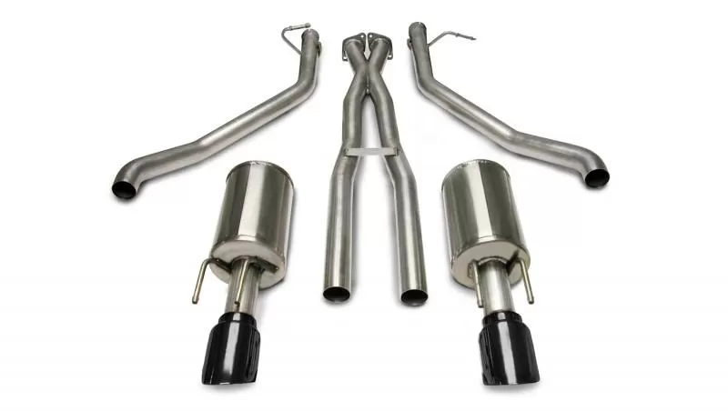 CORSA Performance 2.5" Catback Exhaust Dual Rear Exit with Single 4.0" Black PVD Pro-Series Tips Pontiac GTO 2005-2006 - 14189BLK