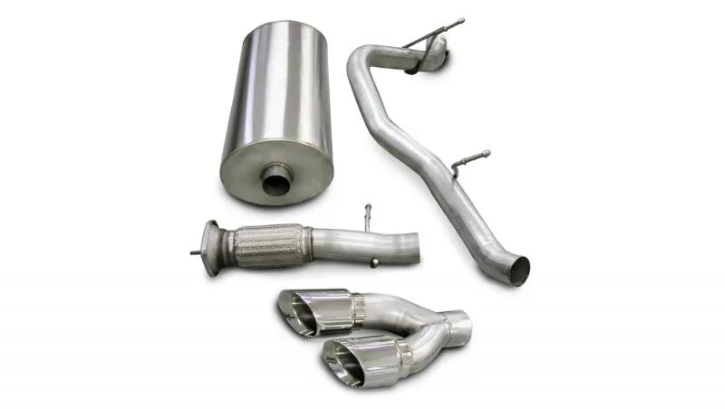 CORSA Performance 3.0" Catback Exhaust Single Side Exit with Twin 4.0" Polished Pro-Series Tips Cadillac Escalade | GMC Yukon 2007-2010 - 14202