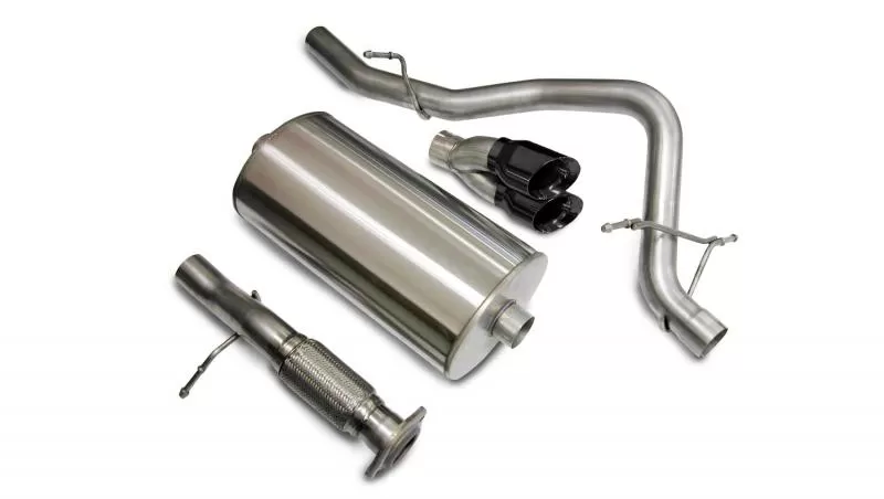 CORSA Performance 3.0" Catback Exhaust Single Rear Exit with Twin 4.0" Black PVD Pro-Series Tips Chevrolet Tahoe | GMC Yukon 2007-2008 - 14207BLK
