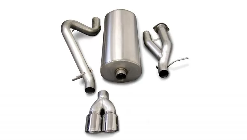 CORSA Performance 3.0" Catback Exhaust Single Rear Exit with Twin 4.0" Polished Pro-Series Tips Hummer H2 2003-2006 - 14216