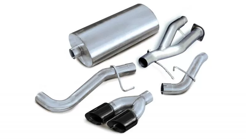 CORSA Performance 3.0" Catback Exhaust Single Side Exit with Twin 4.0" Black PVD Pro-Series Tips Cadillac Escalade | GMC Yukon 2002-2006 - 14220BLK