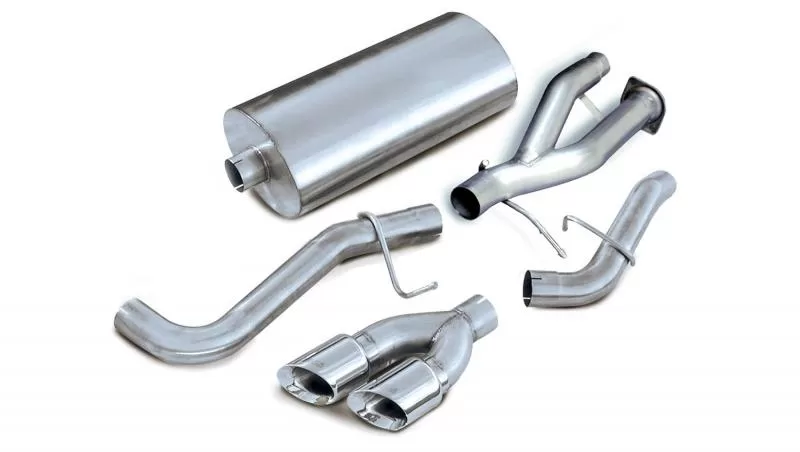 CORSA Performance 3.0" Catback Exhaust Single Side Exit with Twin 4.0" Polished Pro-Series Tips Cadillac Escalade | GMC Yukon 2002-2006 - 14220