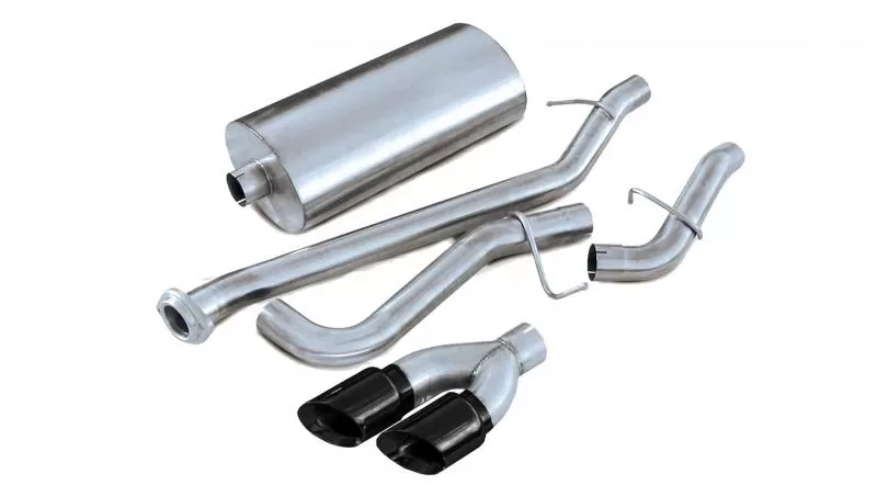 CORSA Performance 3.0" Catback Exhaust Single Side Exit with Twin 4.0" Black PVD Pro-Series Tips Chevrolet Avalanche 2002-2006 - 14250BLK