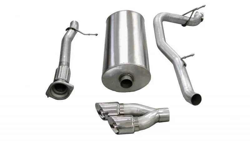 CORSA Performance 3.0" Catback Exhaust Single Side Exit with Twin 4.0" Polished Pro-Series Tips Cadillac Escalade | GMC Yukon XL 2007-2010 - 14298