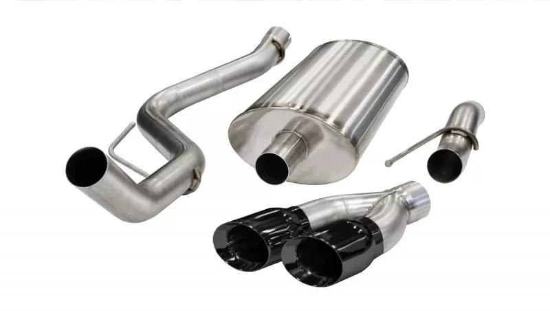 CORSA Performance 3.0" Catback Exhaust Single Side Exit with Twin 4.0" Black PVD Pro-Series Tips Ford F-150 | Raptor 2009-2010 - 14388BLK