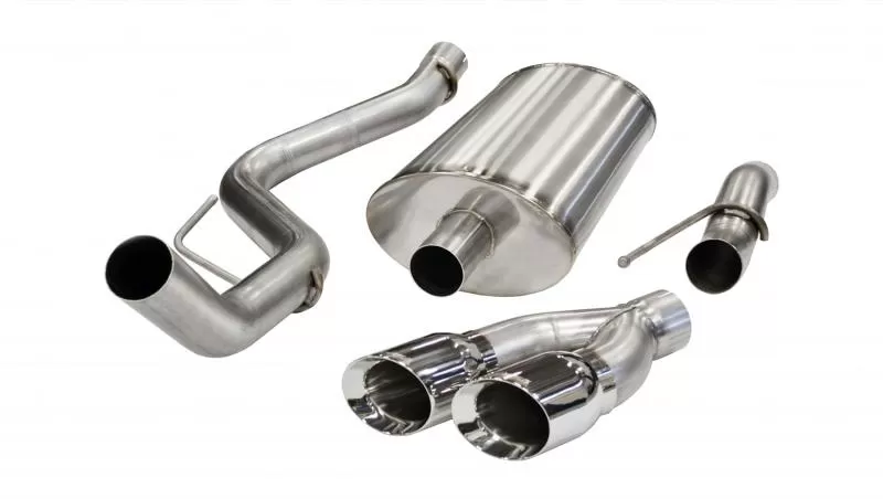 CORSA Performance 3.0" Catback Exhaust Single Side Exit with Twin 4.0" Polished Pro-Series Tips Ford F-150 | Raptor 2009-2010 - 14388