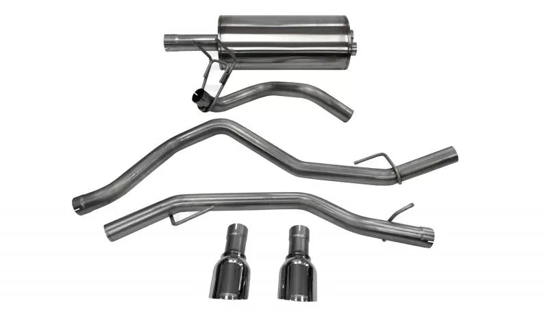 CORSA Performance 3.0" Catback Exhaust Dual Rear Exit with Single 4.5" Polished Pro-Series Tips Ram 1500 2009-2019 - 14405