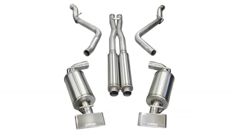 CORSA Performance 2.75" Catback Exhaust Dual Rear Exit with GTX Polished Tips Dodge Challenger SRT-8 2008-2010 - 14438